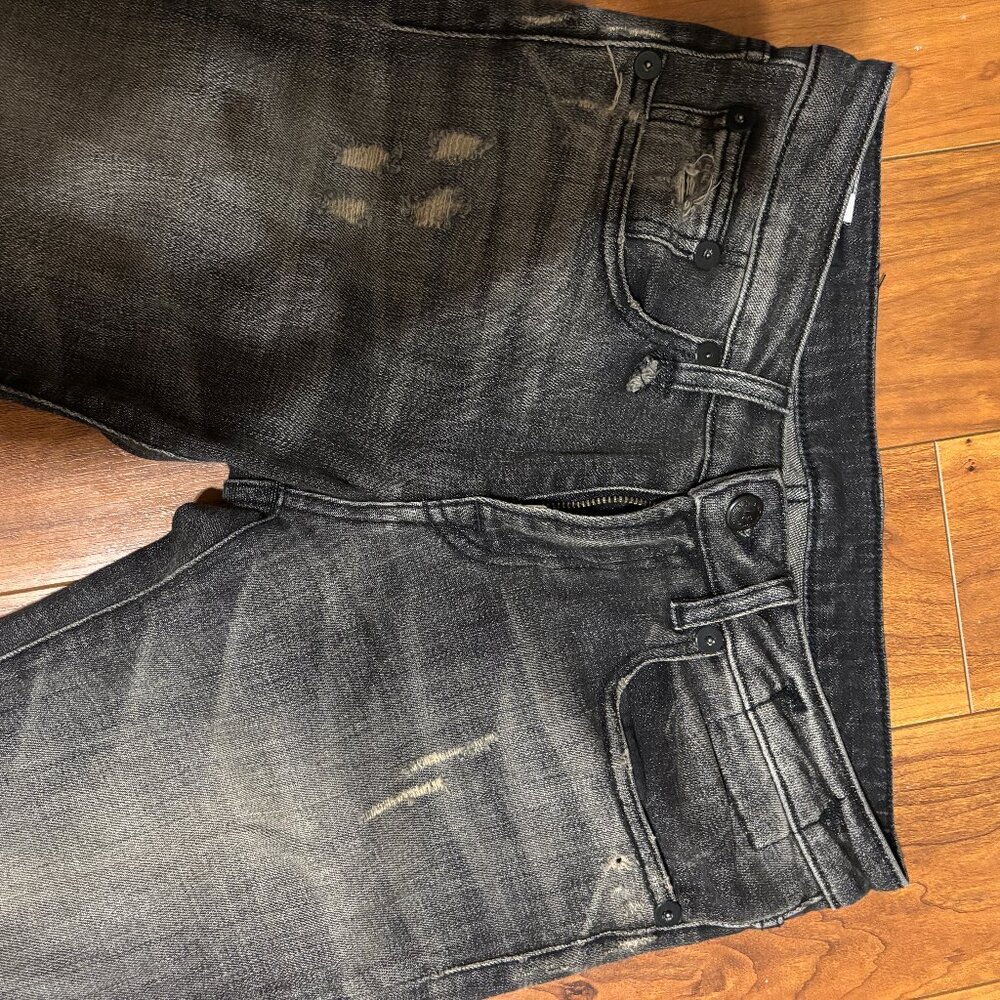 R13 Alison distressed skinny black jeans size 26 - Picture 11 of 12